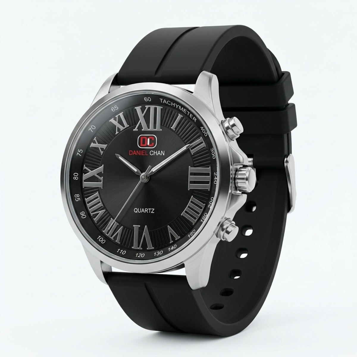 Daniel Chan Gents Rubber Watch