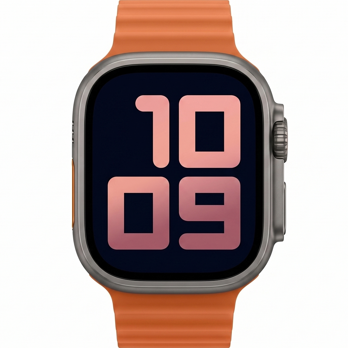 Smartwatch with Orange Band