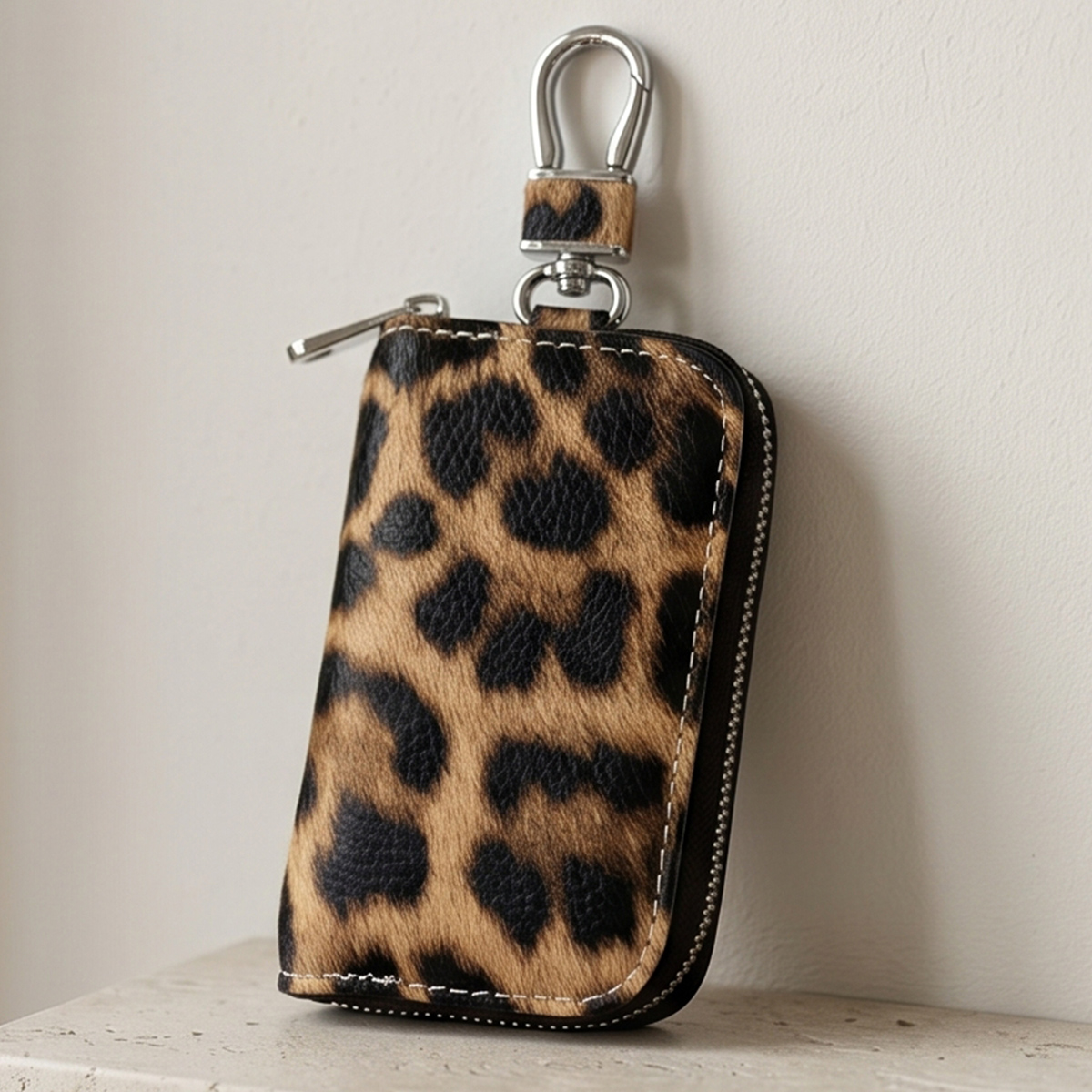 Leather Key Chain Wallet