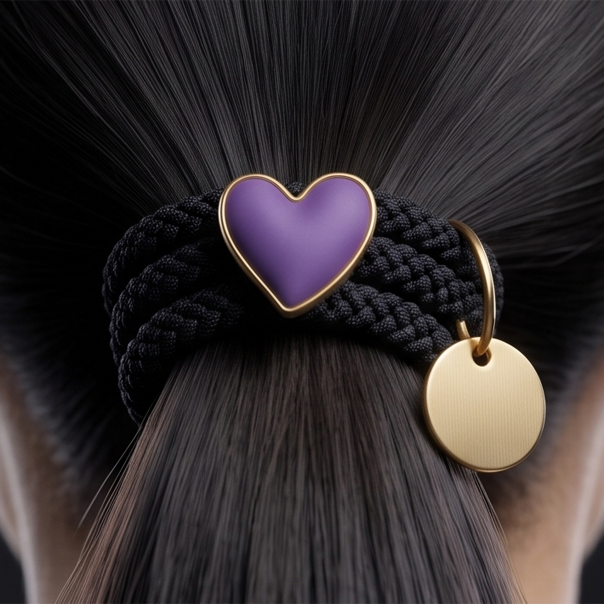Heart Charm Hair Tie