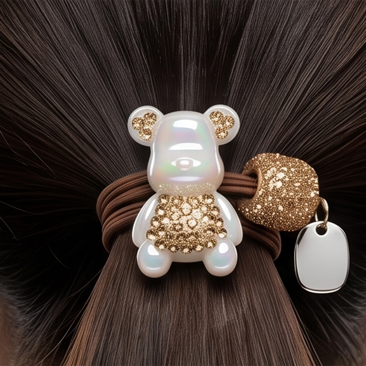 Bear Hair Ponytail Holder