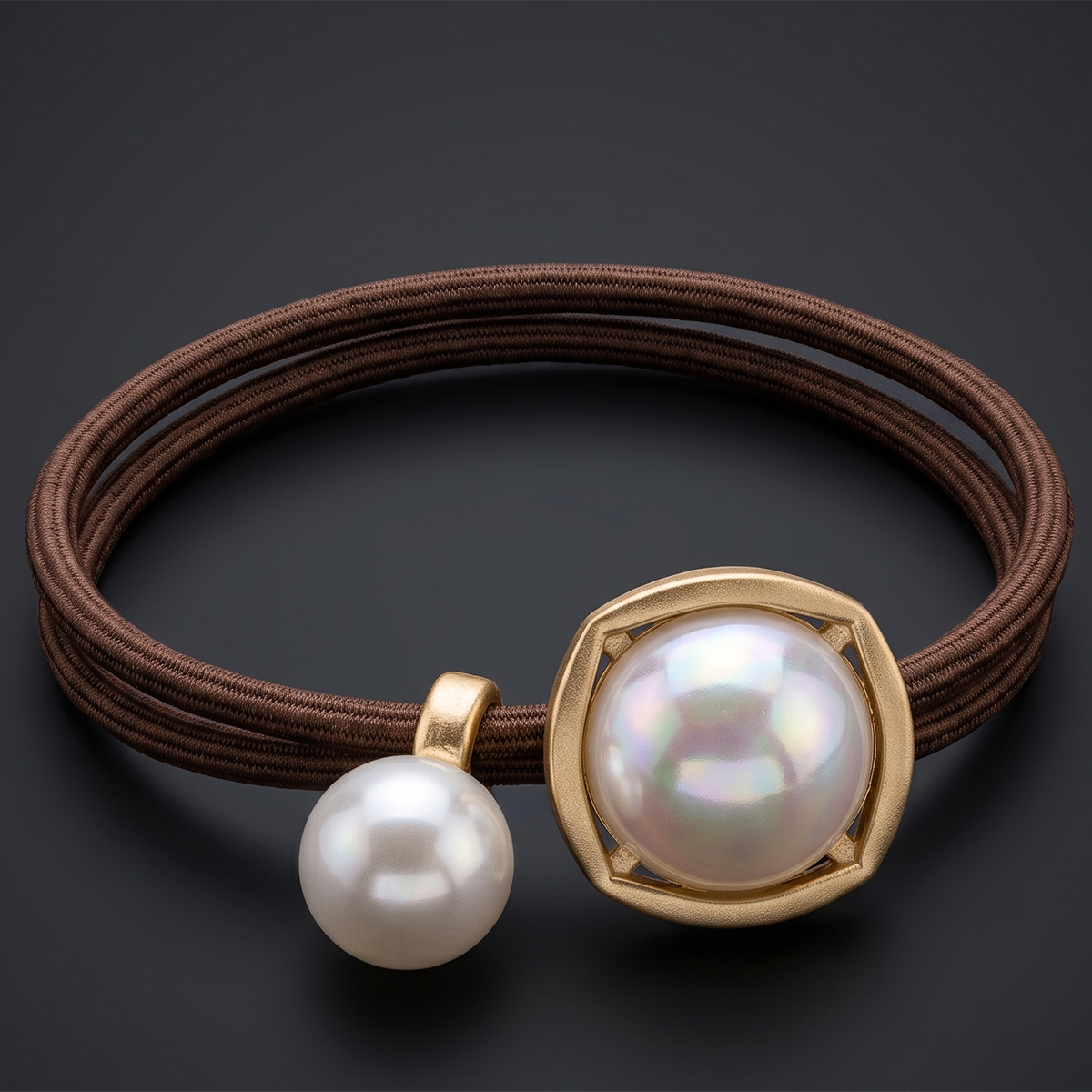 Pearl Ponytail Holder Hair