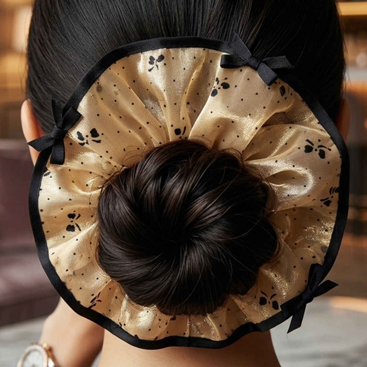 Ponny Hair Bun Cover with Bow Design | Personal Care | Hair Care | Hair Accessories Ponny Hair Bun Cover with Bow Design | Personal Care | Hair Care | Hair Accessories