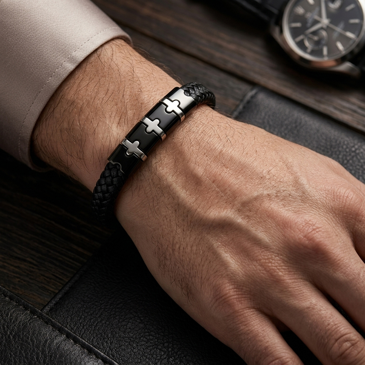 Gents Bracelet Leather