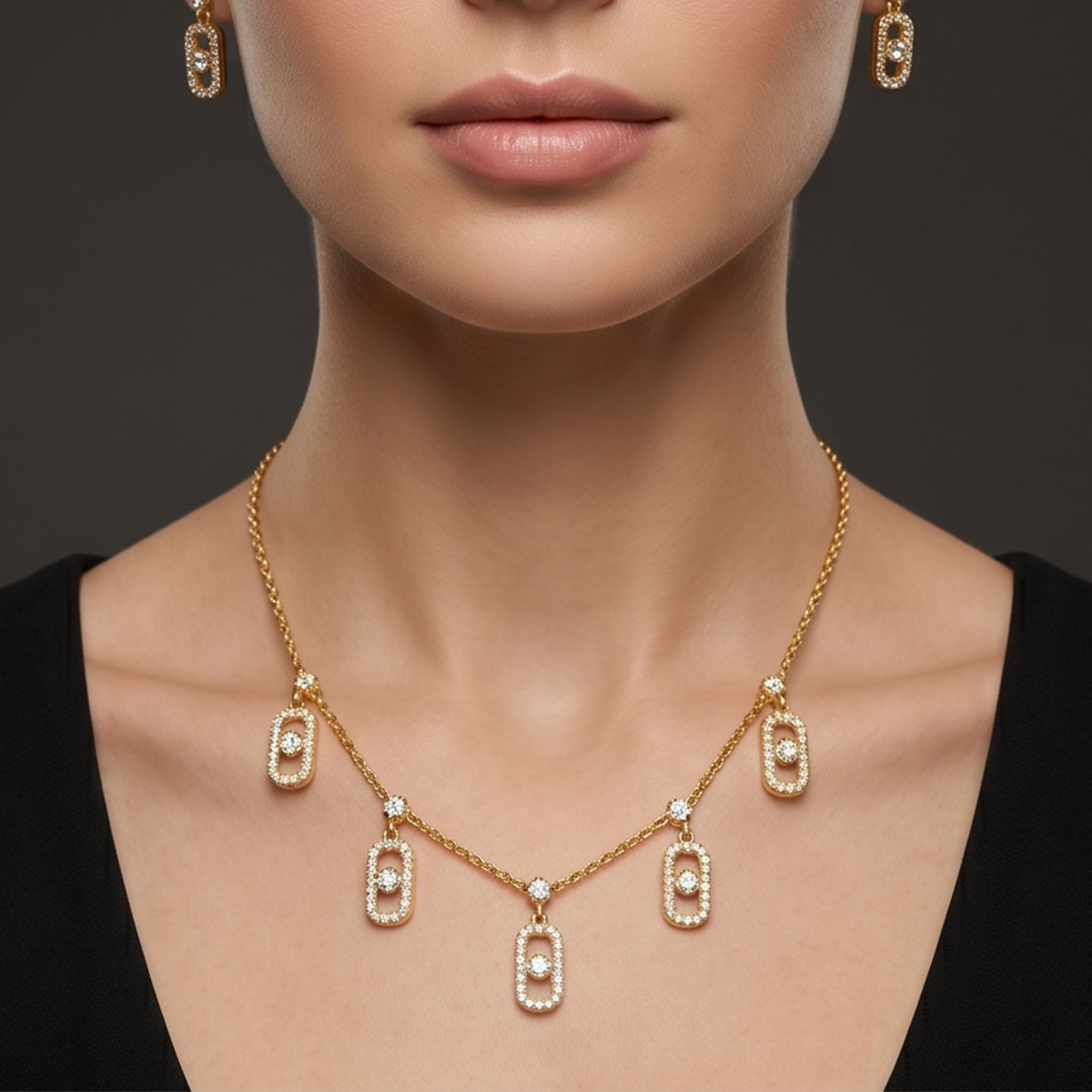 Ladies Chain Necklace Set