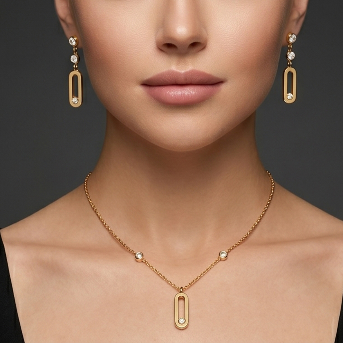 Ladies Chain Necklace Set