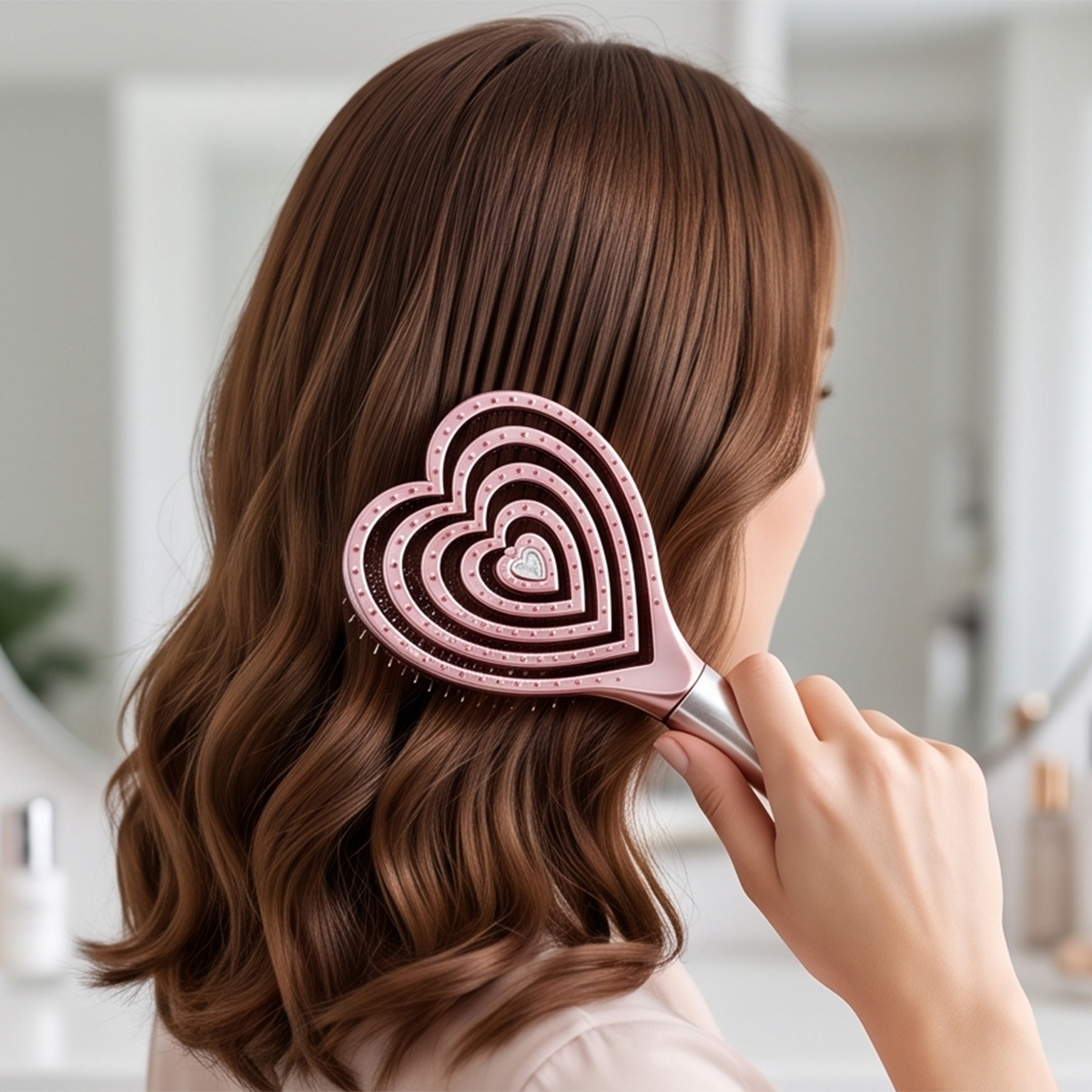 Heart-Shaped Hair Brush