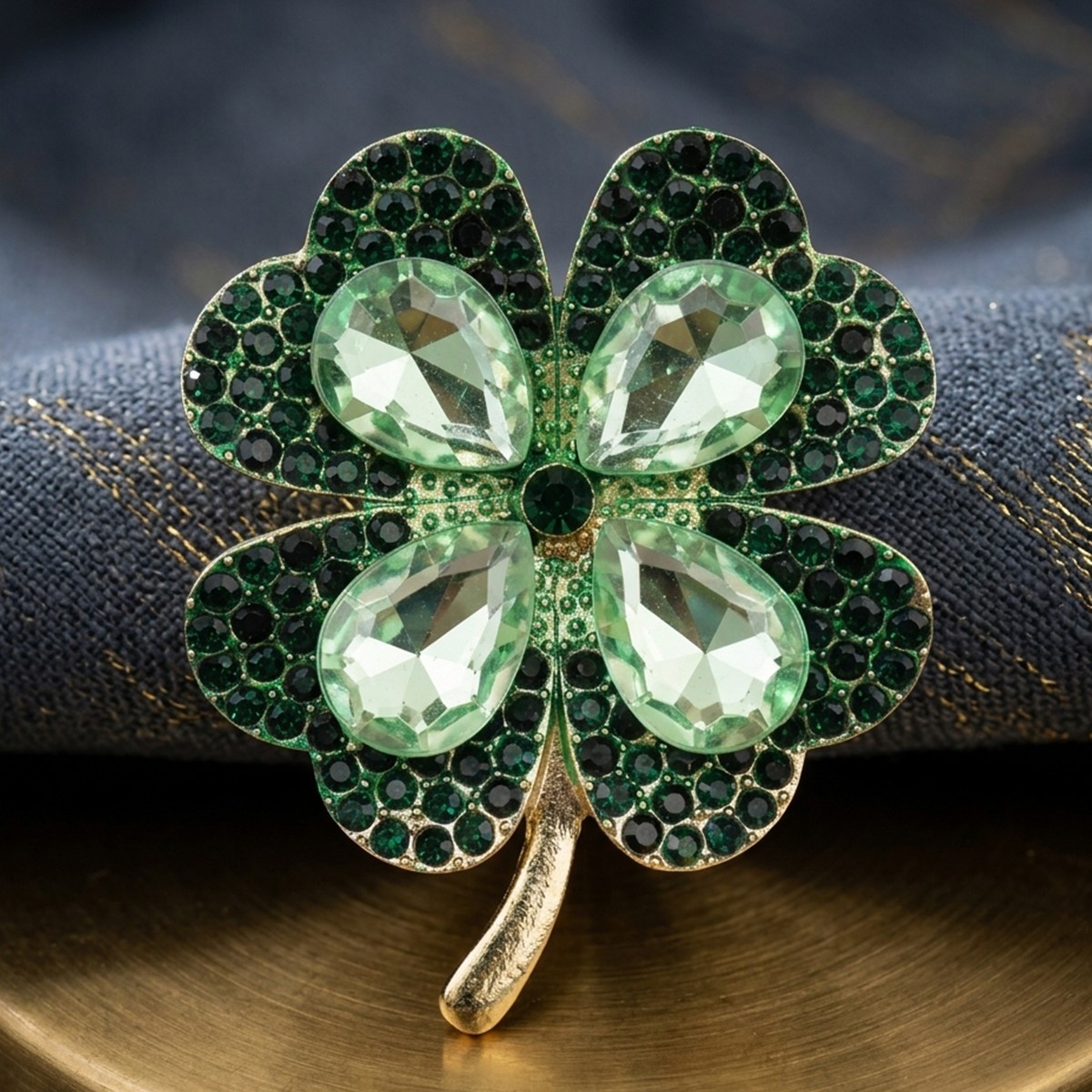 Four-Leaf Clover Brooch