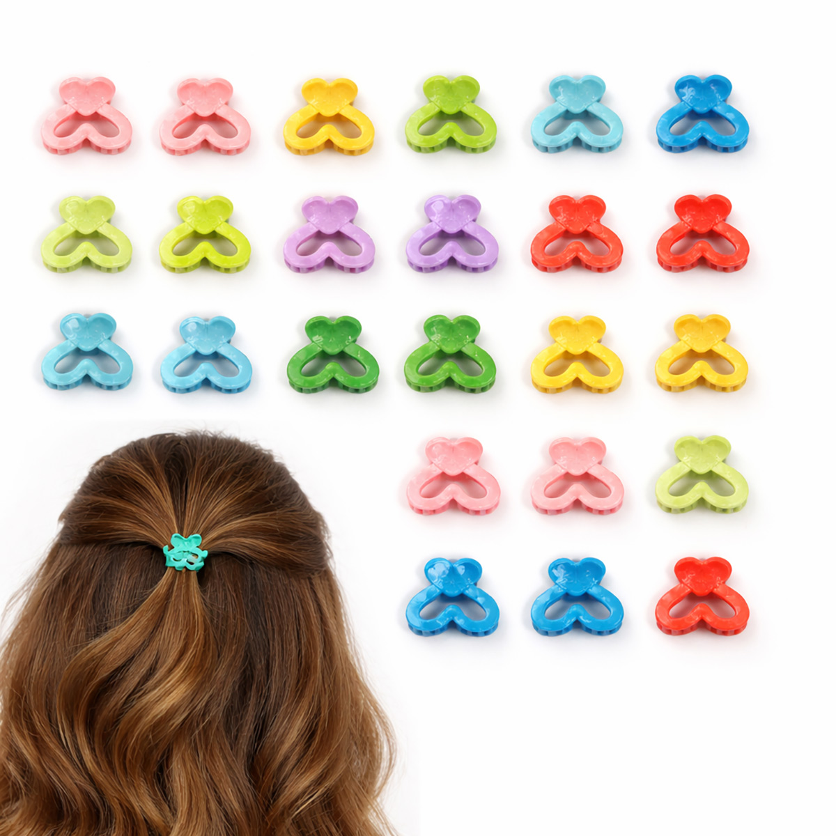 Kids Hair Clip Set | أزياء الأطفال الإناث | إكسسوارات موضة للبنات الرُضَّع | مشابك شعر وأربطة شعر مطاطية للبنات الصغيرات Kids Hair Clip Set | أزياء الأطفال الإناث | إكسسوارات موضة للبنات الرُضَّع | مشابك شعر وأربطة شعر مطاطية للبنات الصغيرات