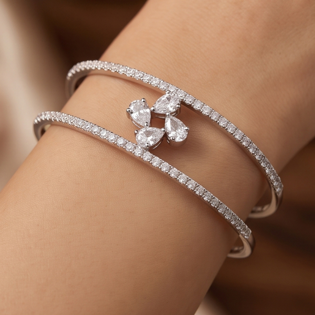 Ladies Crystal Design Bangles