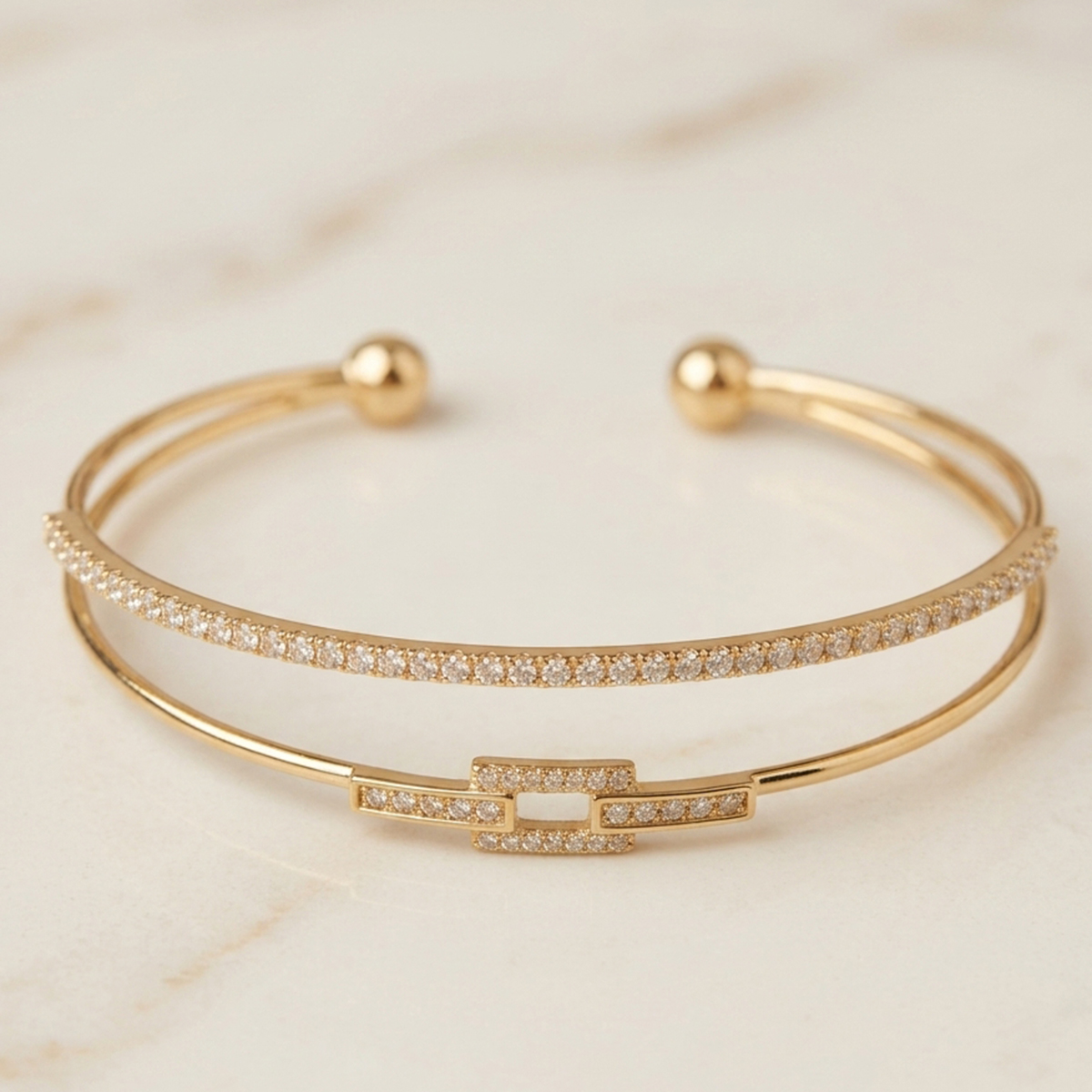 Golden-Tone Ladies Bangles