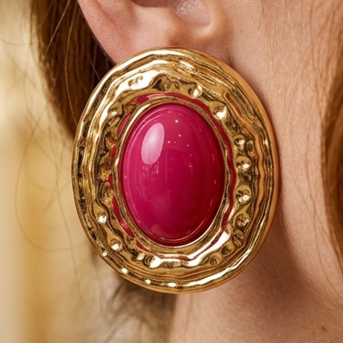 Ladies Earring Golden
