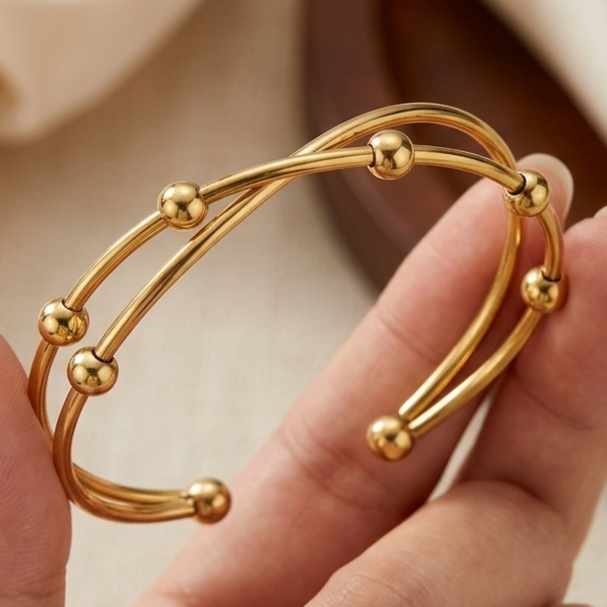Golden Bangle Bracelet