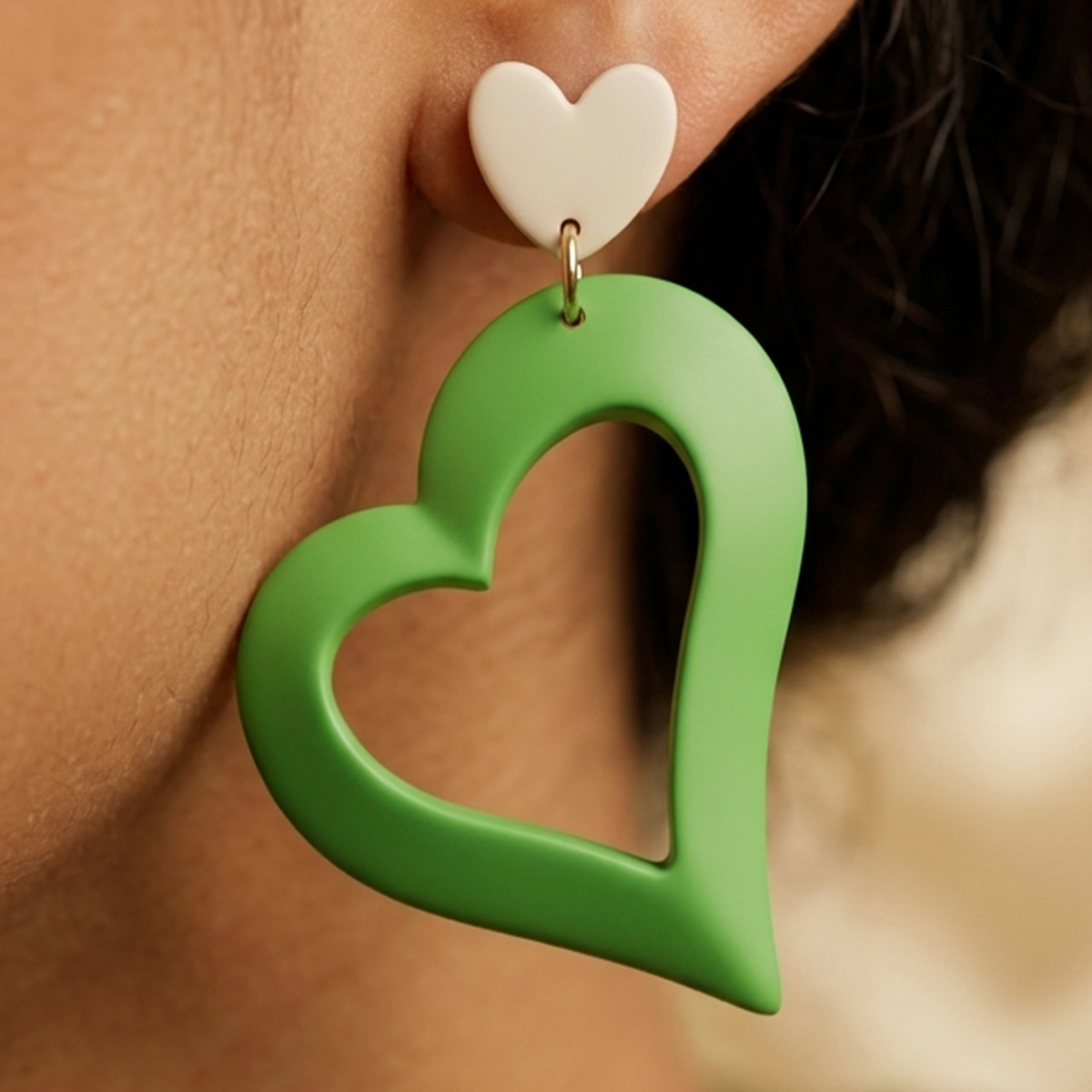 Ladies Earring Green