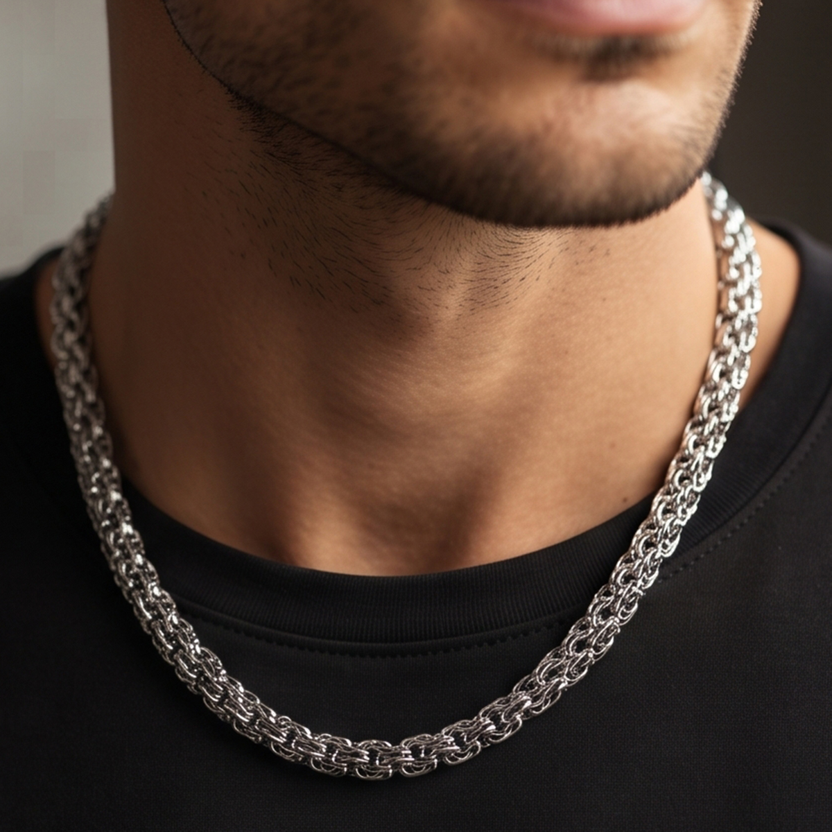 Men's Chain Necklace Silver