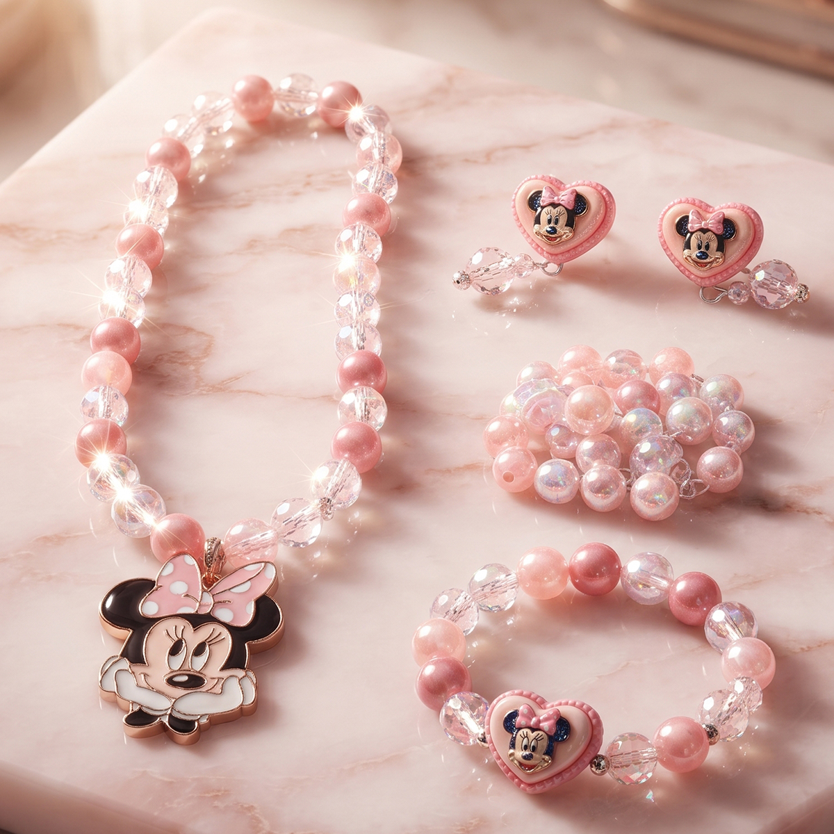 Kids Minnie Mouse Jewellery Set