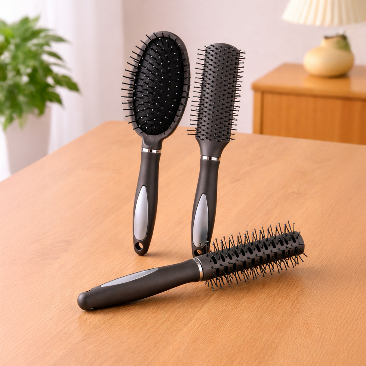 Hair Brush Set Black