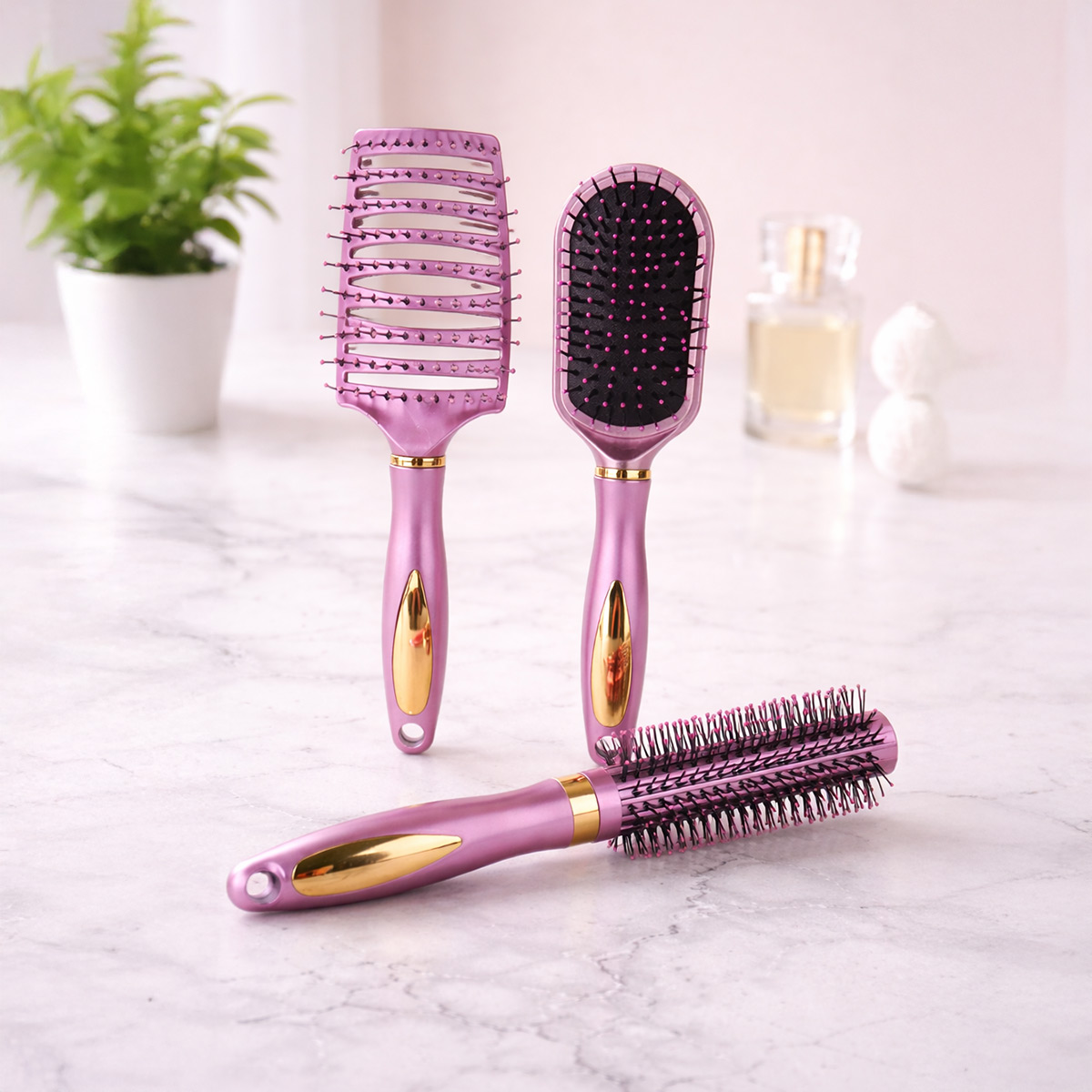 Hair Brush Set Violet