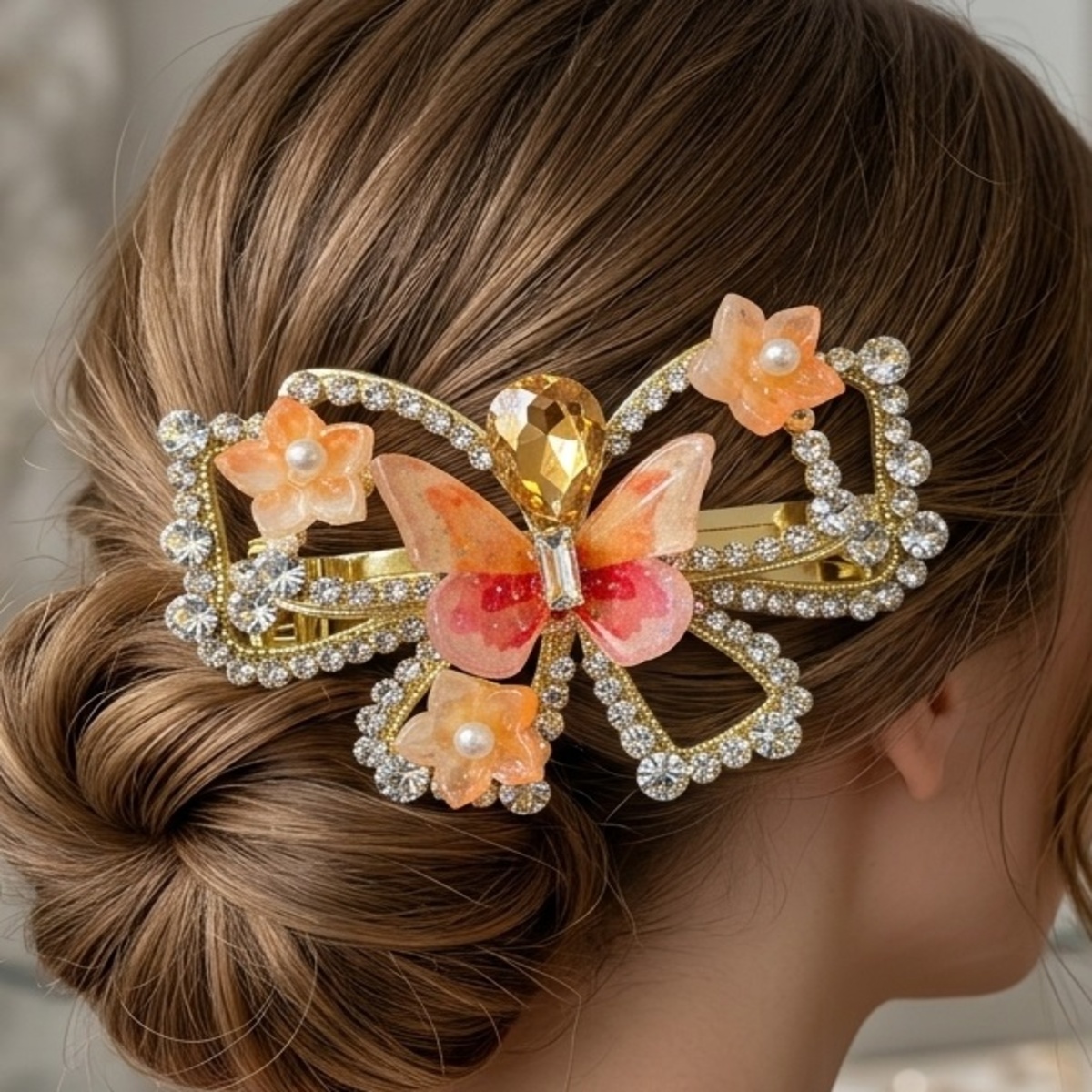Hair Clip Crystal