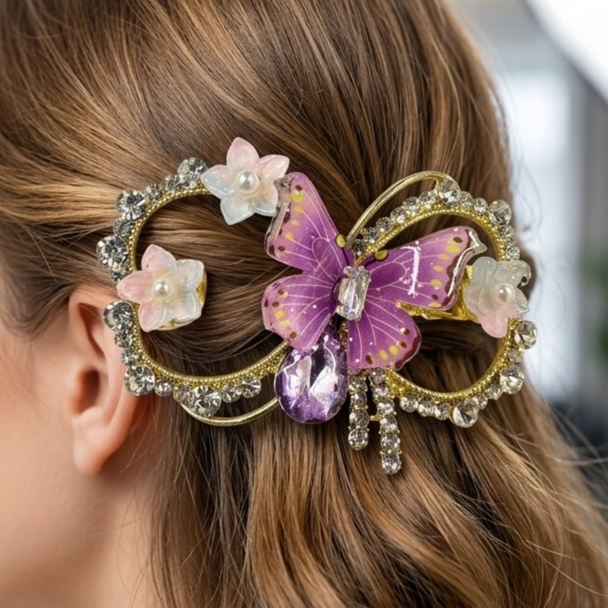 Hair Clip Crystal