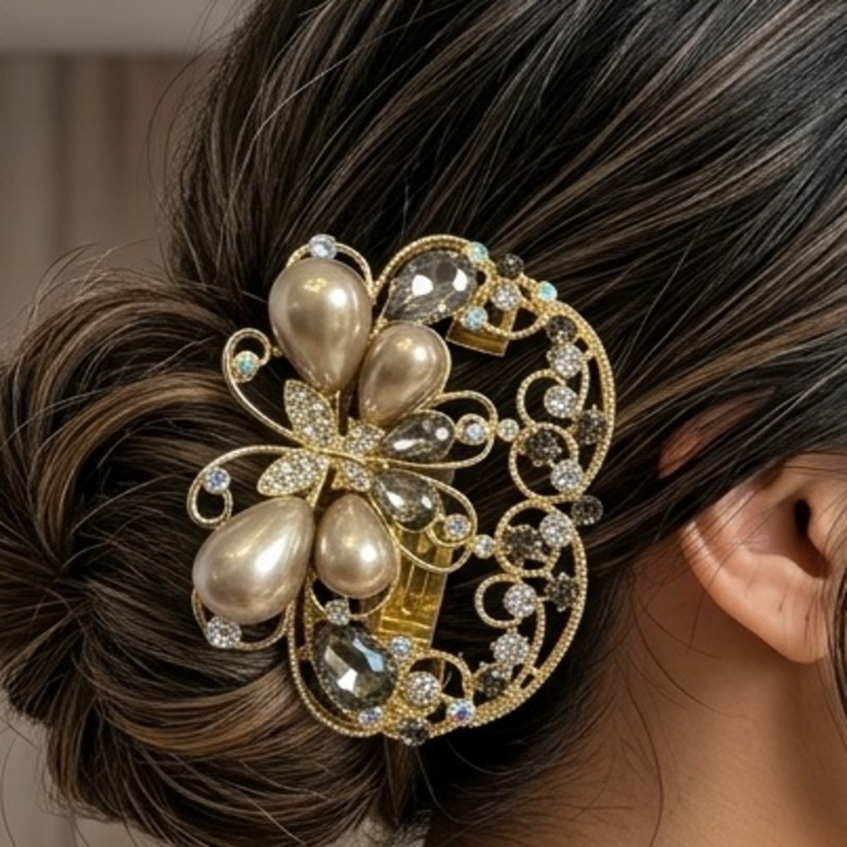 Hair Clip Crystal