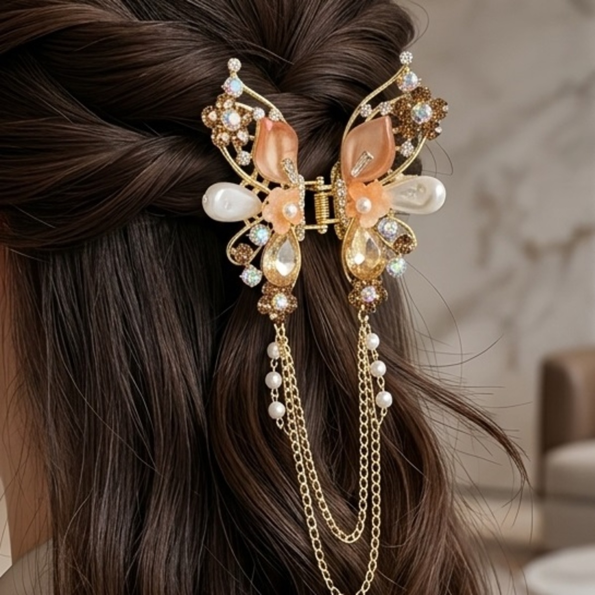 Hair Clip Crystal