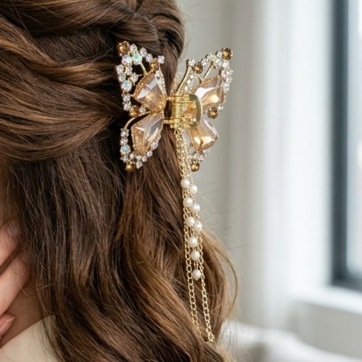 Hair Clip Crystal