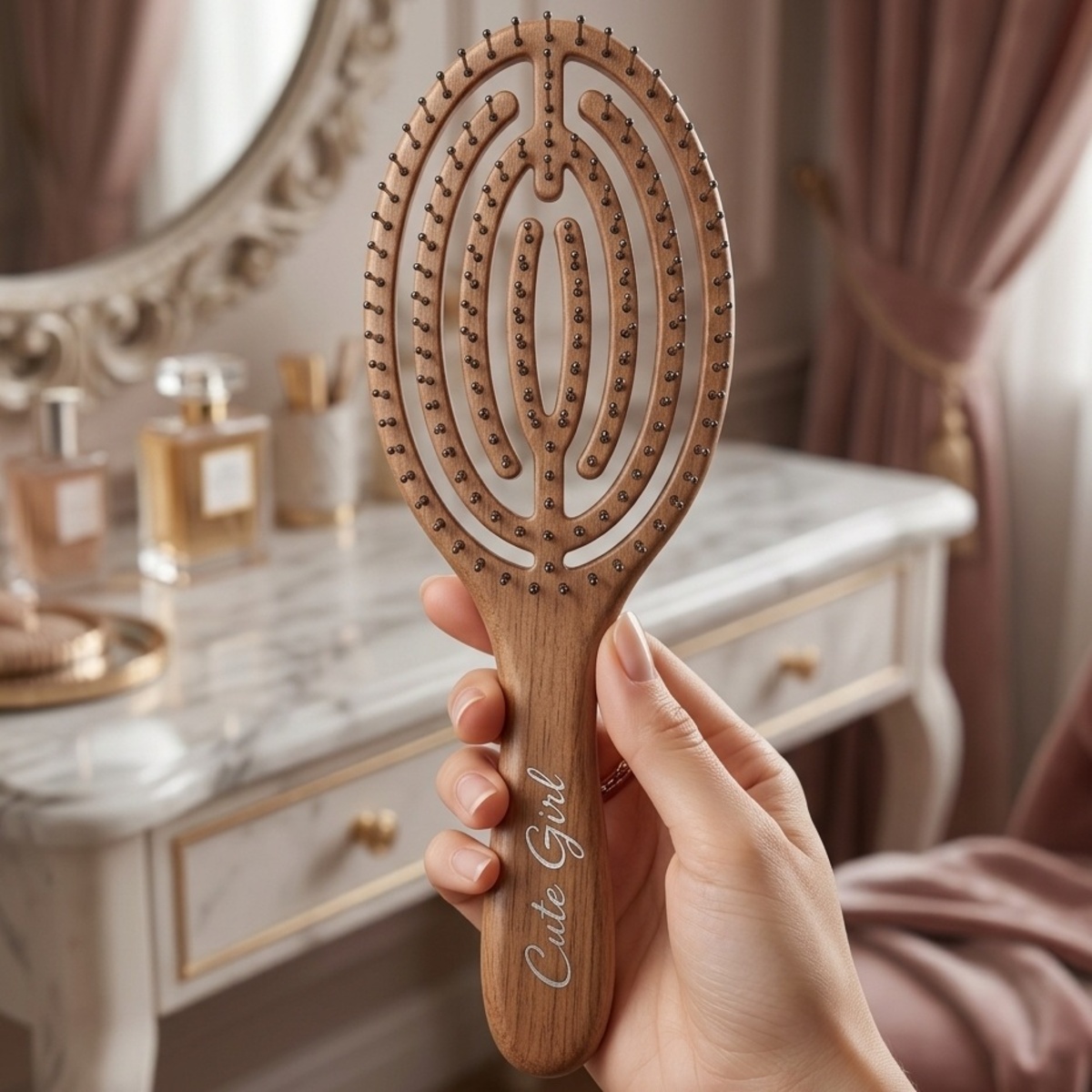 Cute Girl Hair Brush