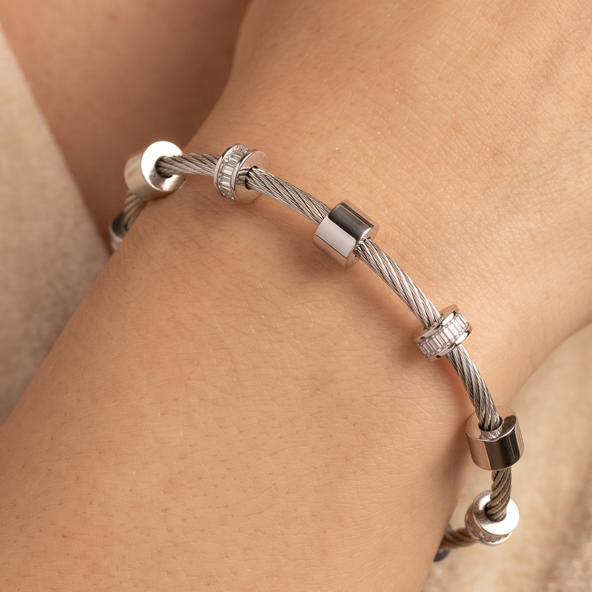 Cable Wire Bangle