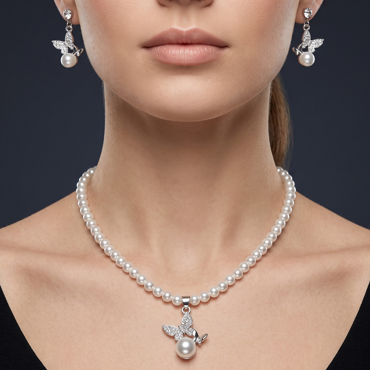 Pearl Necklace Set