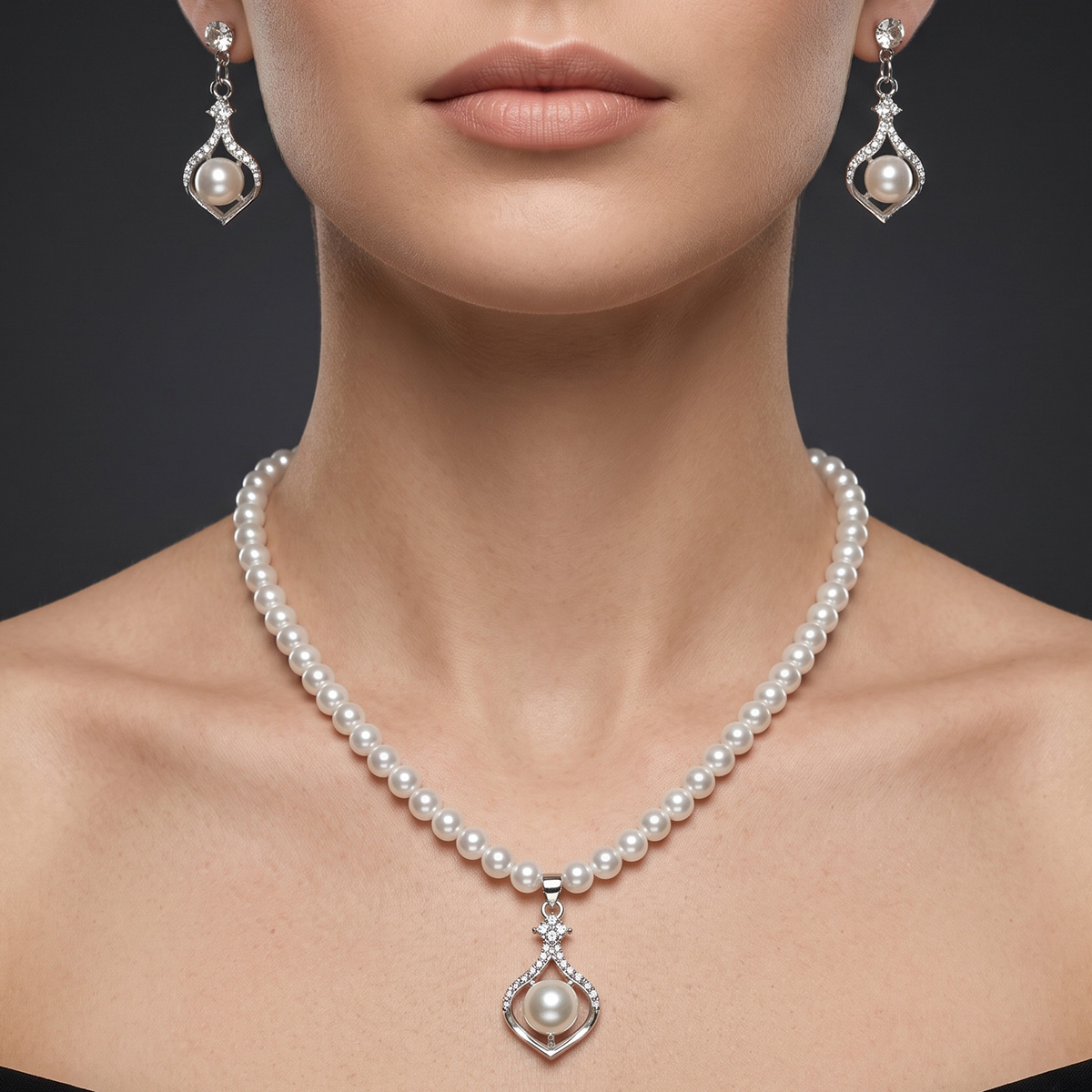 Pearl Necklace Set