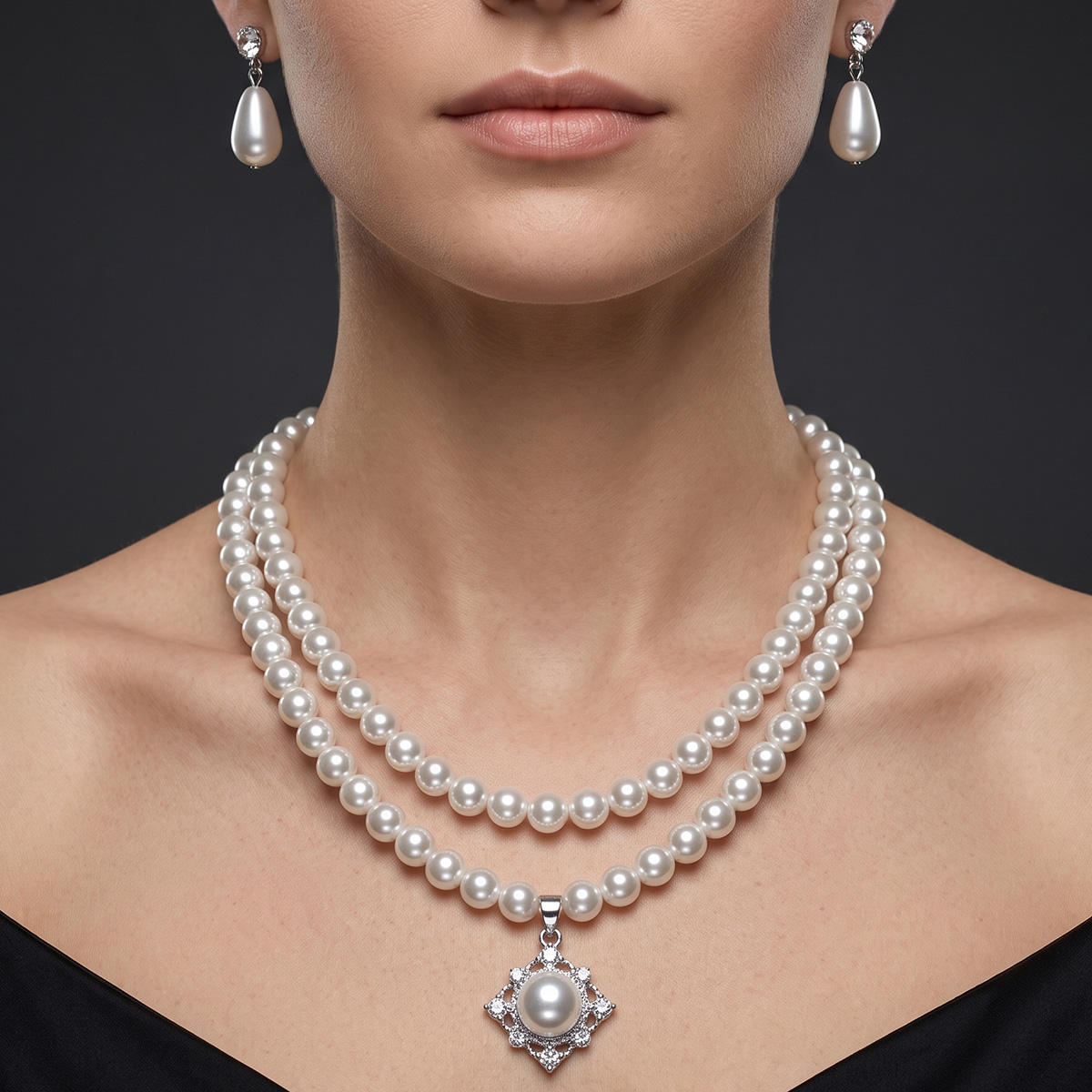 Pearl Necklace Set Shopping