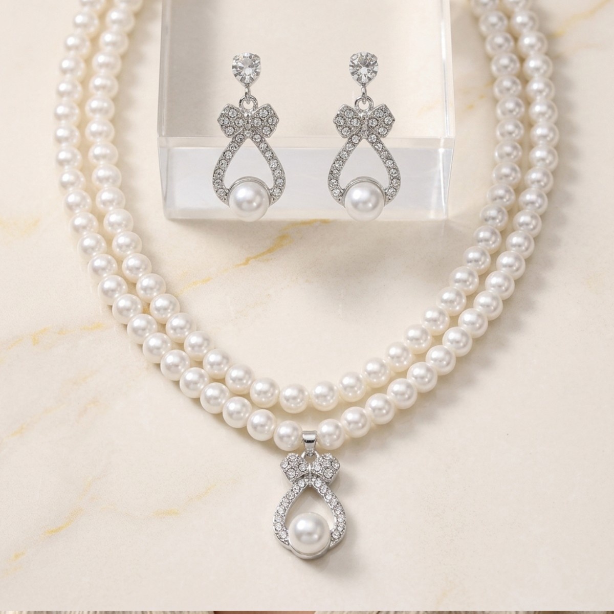 Pearl Necklace Set