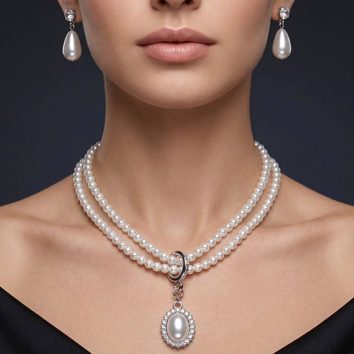 Pearl Necklace Set