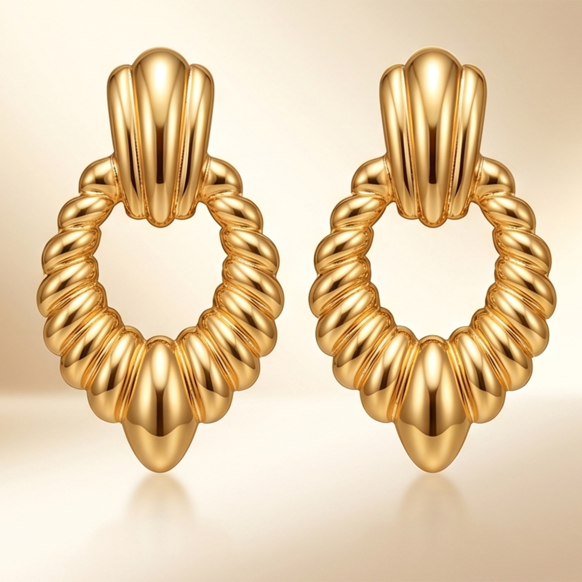 Ladies Golden Earrings