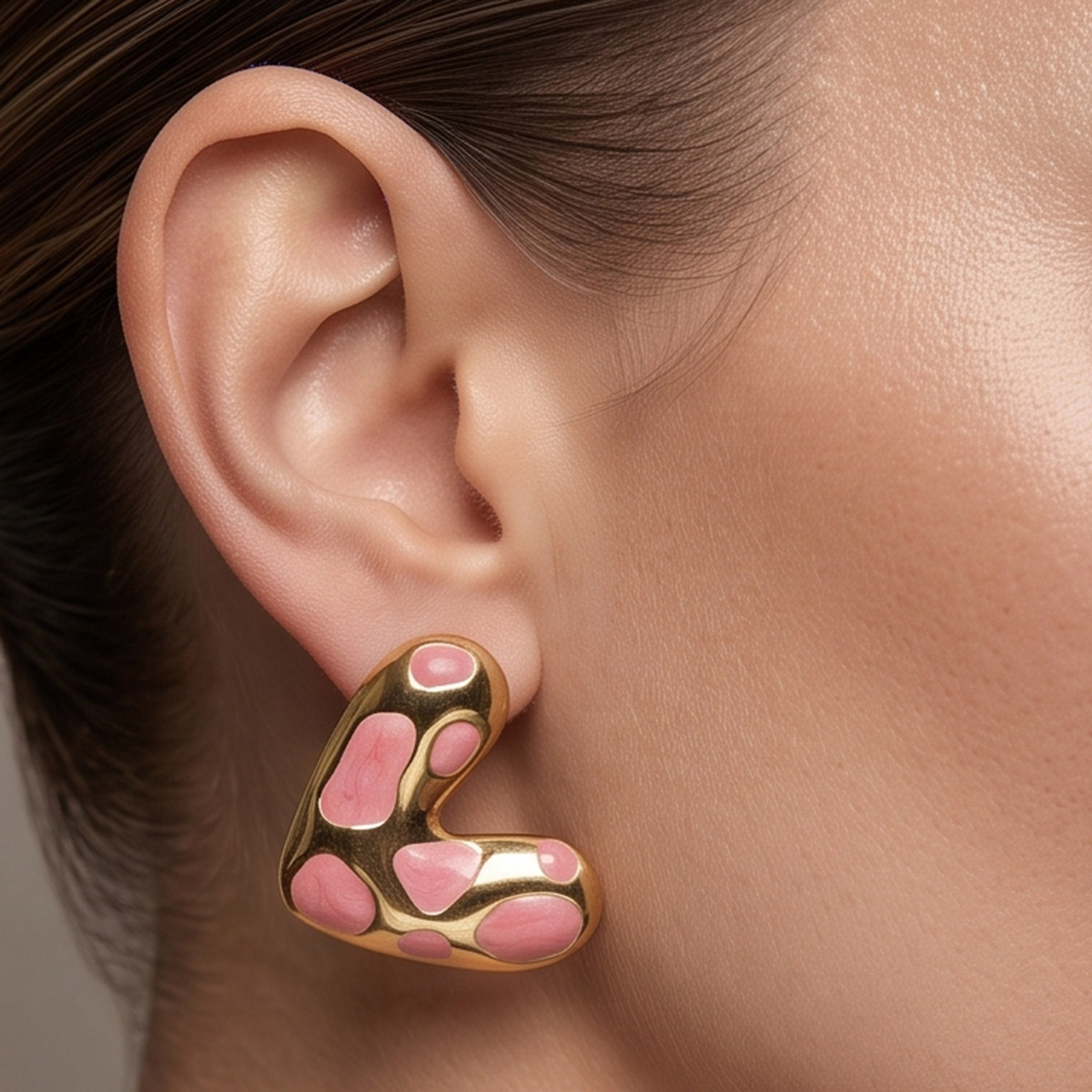Ladies Earrings Heart-Shaped