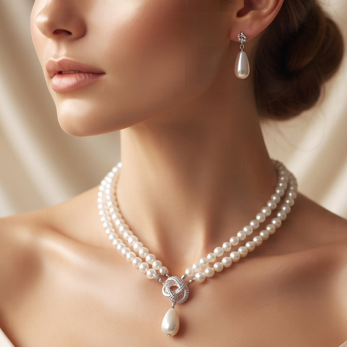 Women's Decorative Pearl Necklace