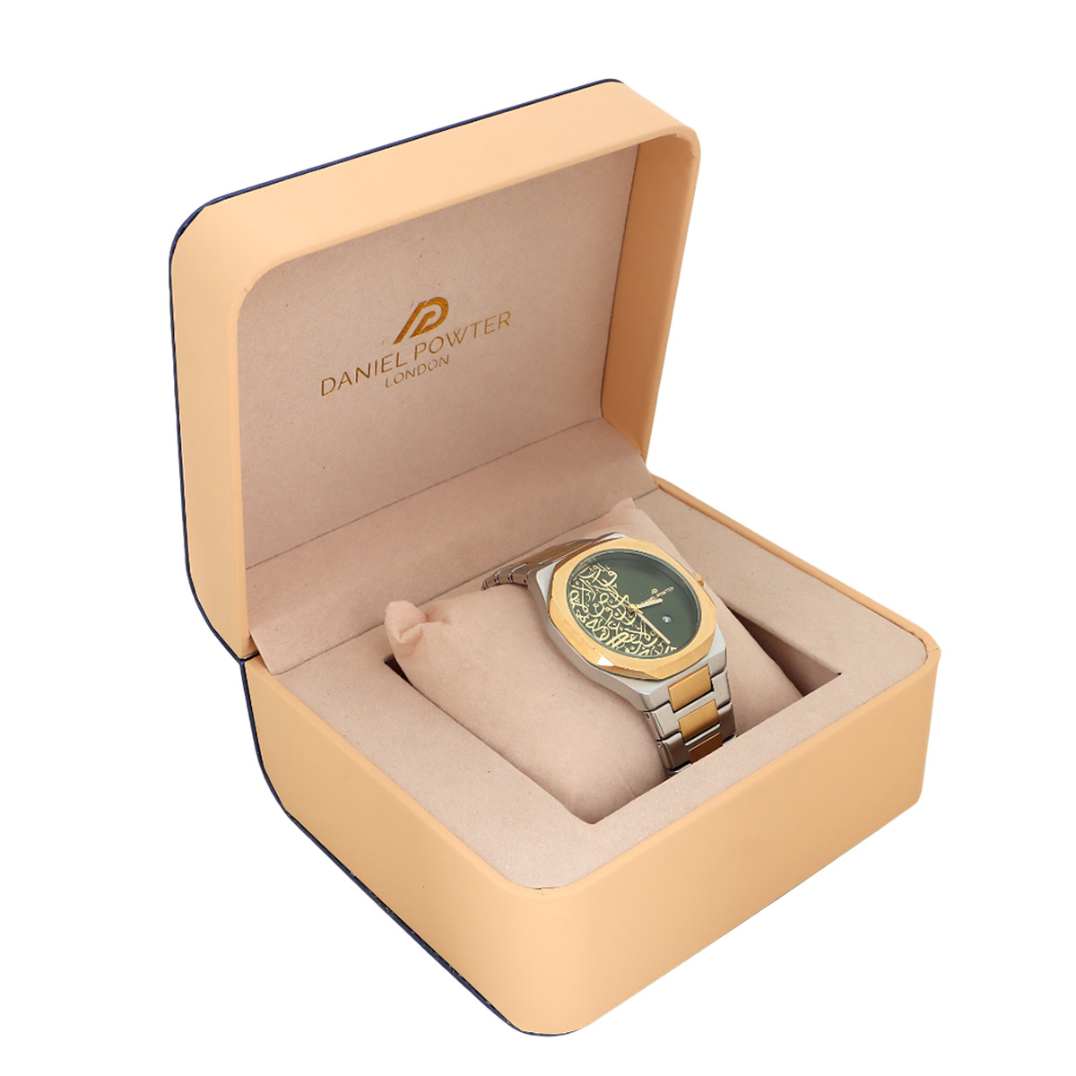 Daniel Powter Watch For Men In Two Tone & Green Color W-1093