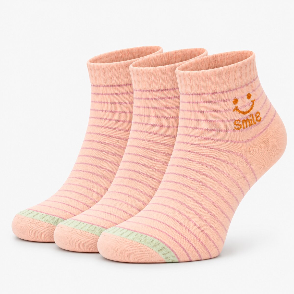 Ladies Socks Pack 3 Pieces Green Free Size