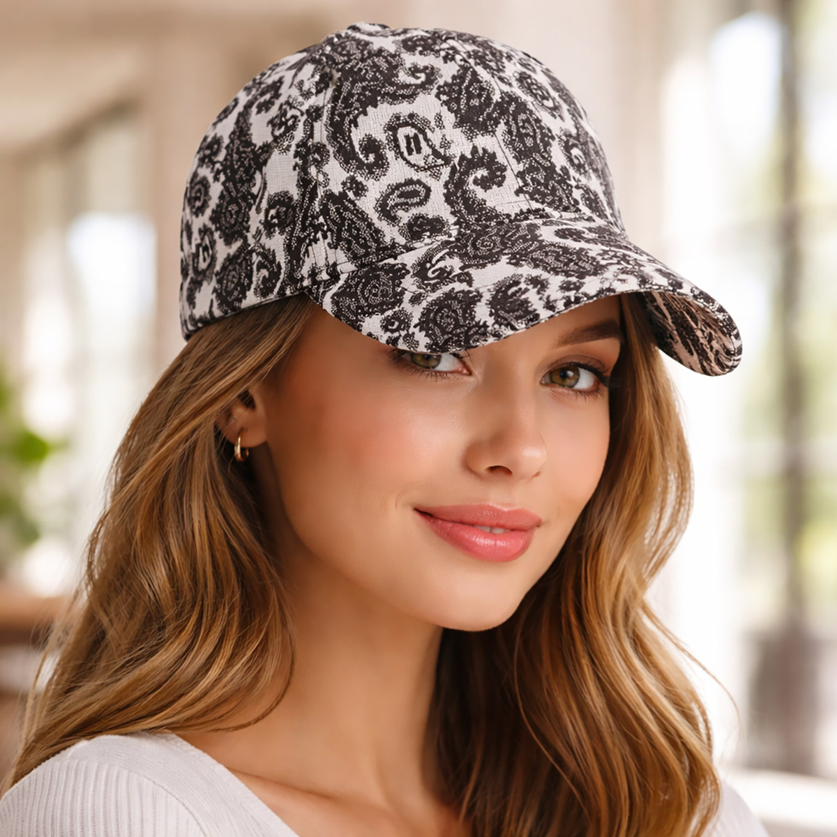 Paisley Pattern Baseball Cap Adjustable