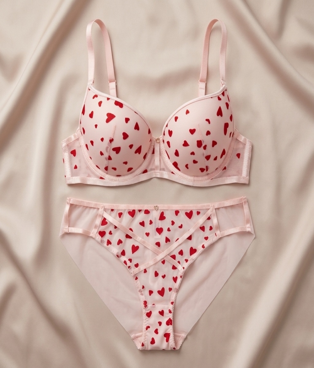Ladies Bra Set 2 Pieces Printed