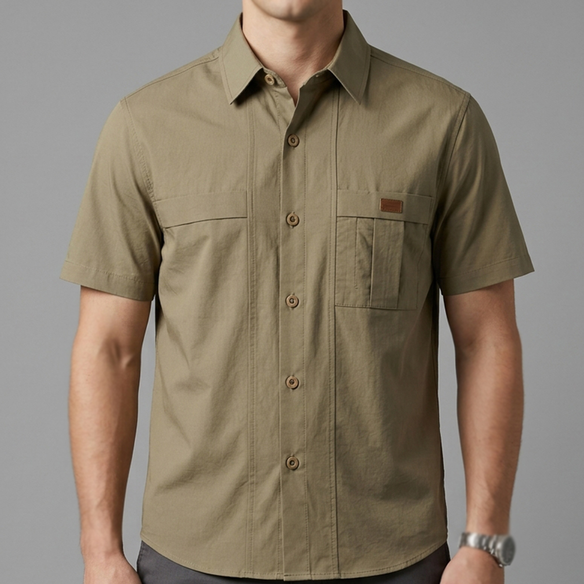 Mens Casual Shirt Plain