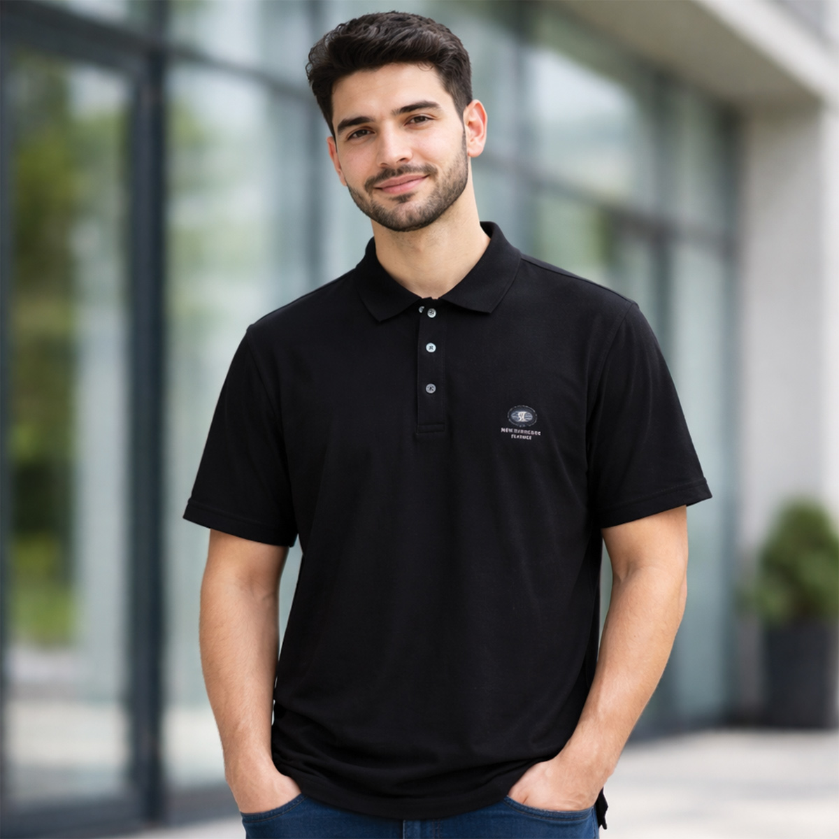 Mens Plain Polo T Shirt