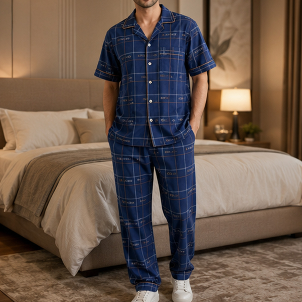 Pajam Set For Men (Shirt And Pants)