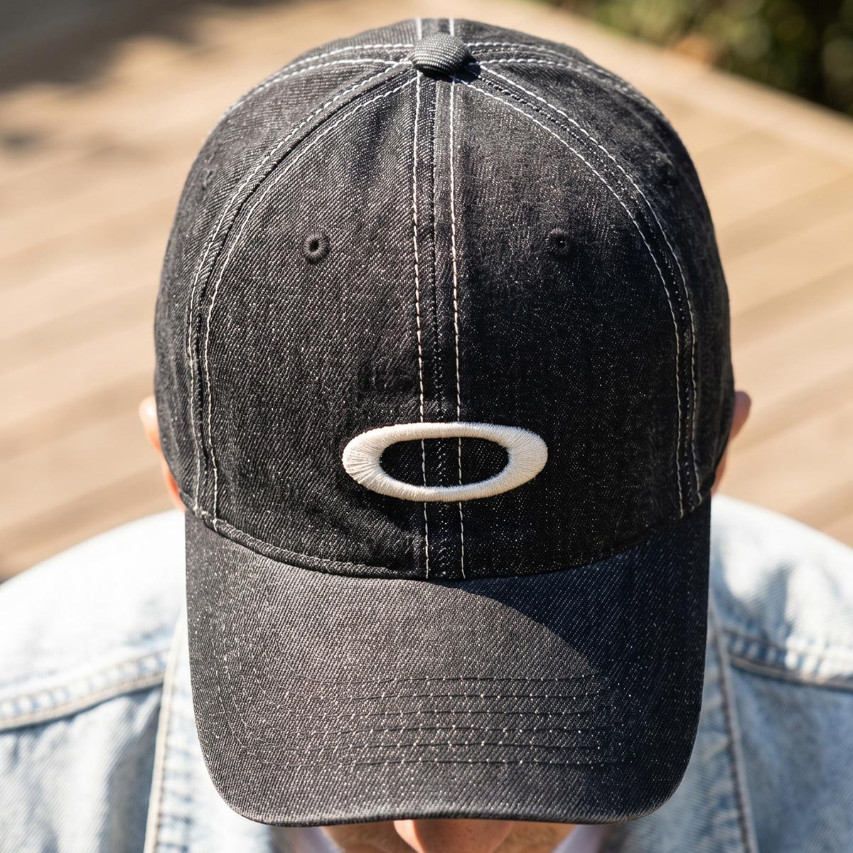 Mens Jeans Cap Dark Grey