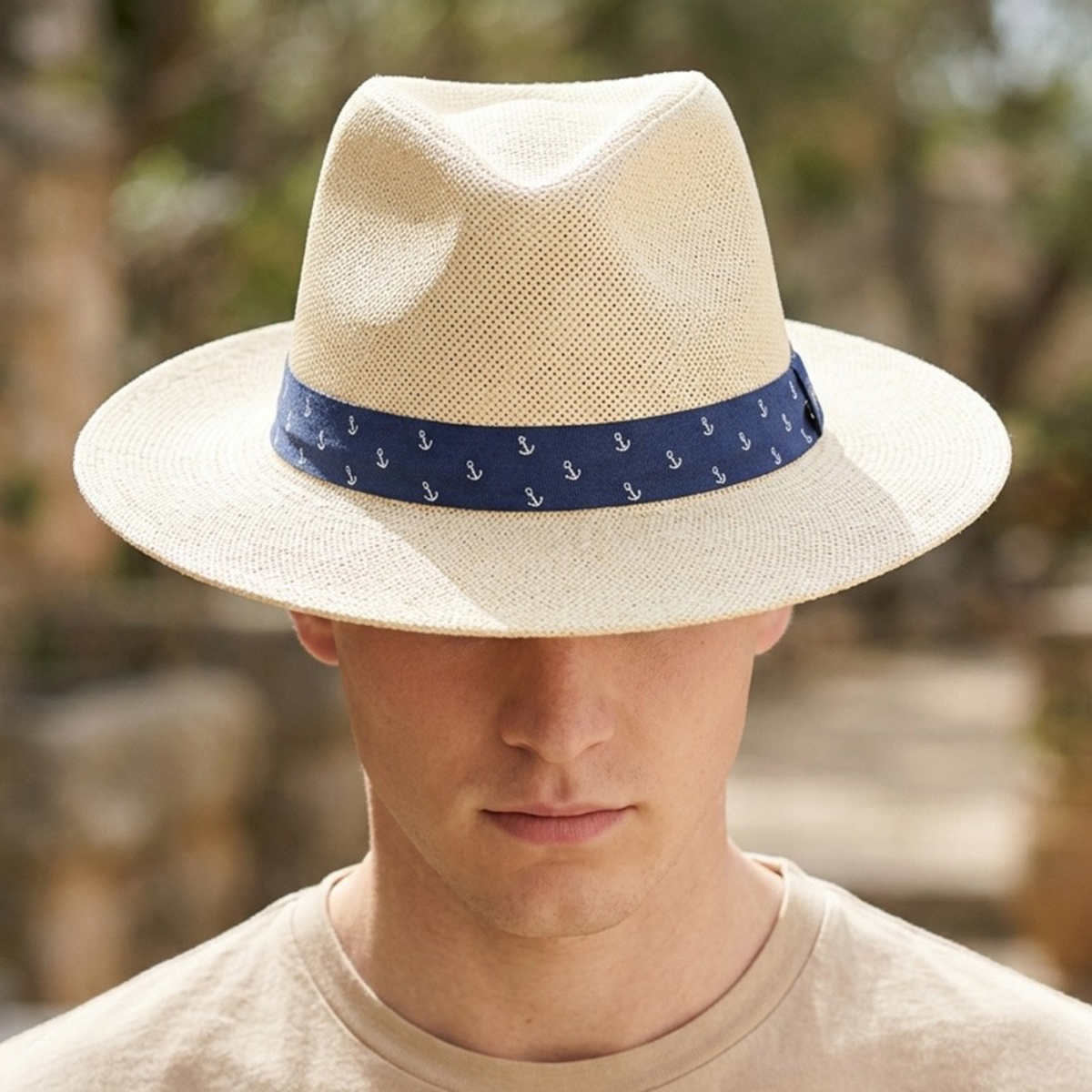 Mens Bucket Hat Beige Free Size