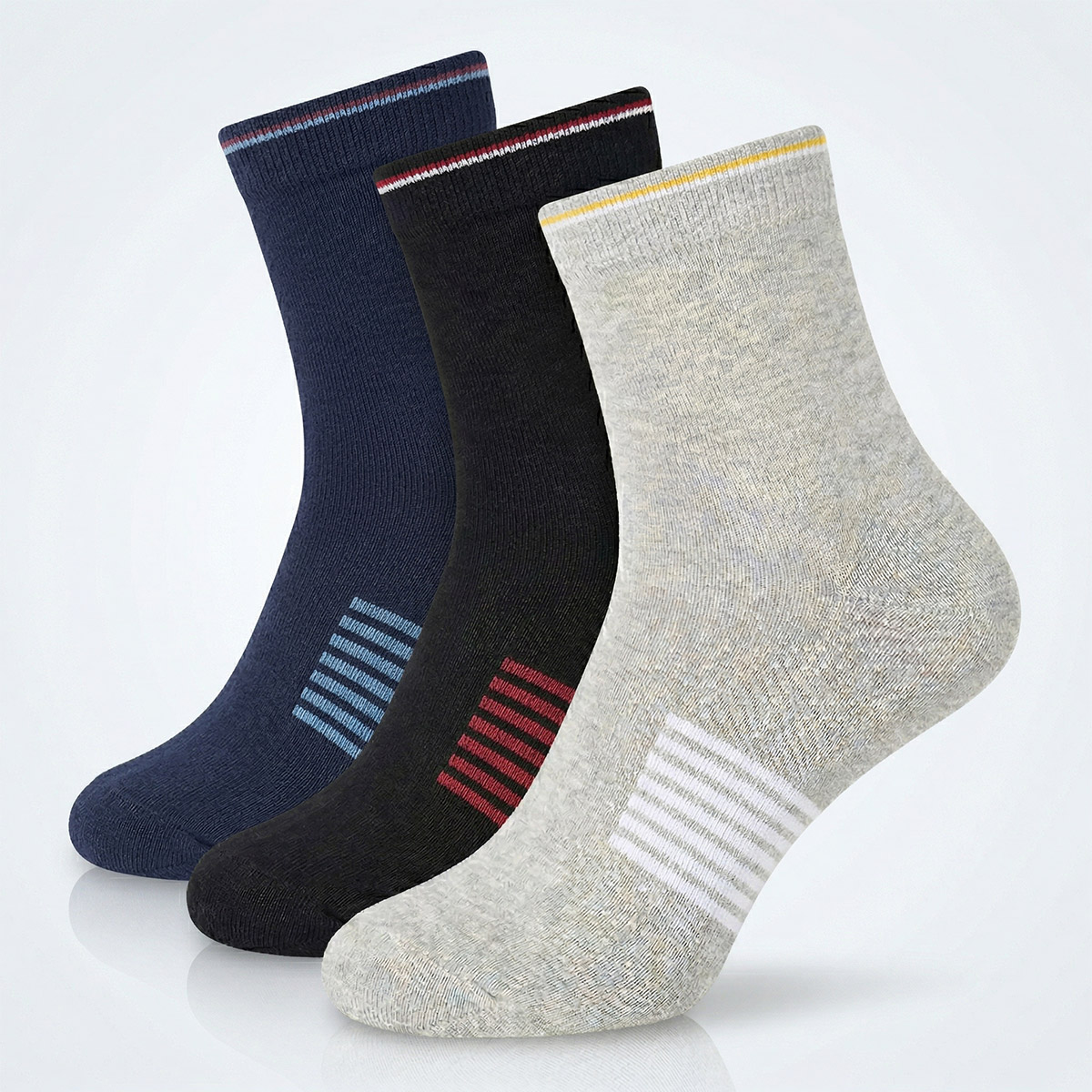 Mens Plain Socks Pack 3 Pieces