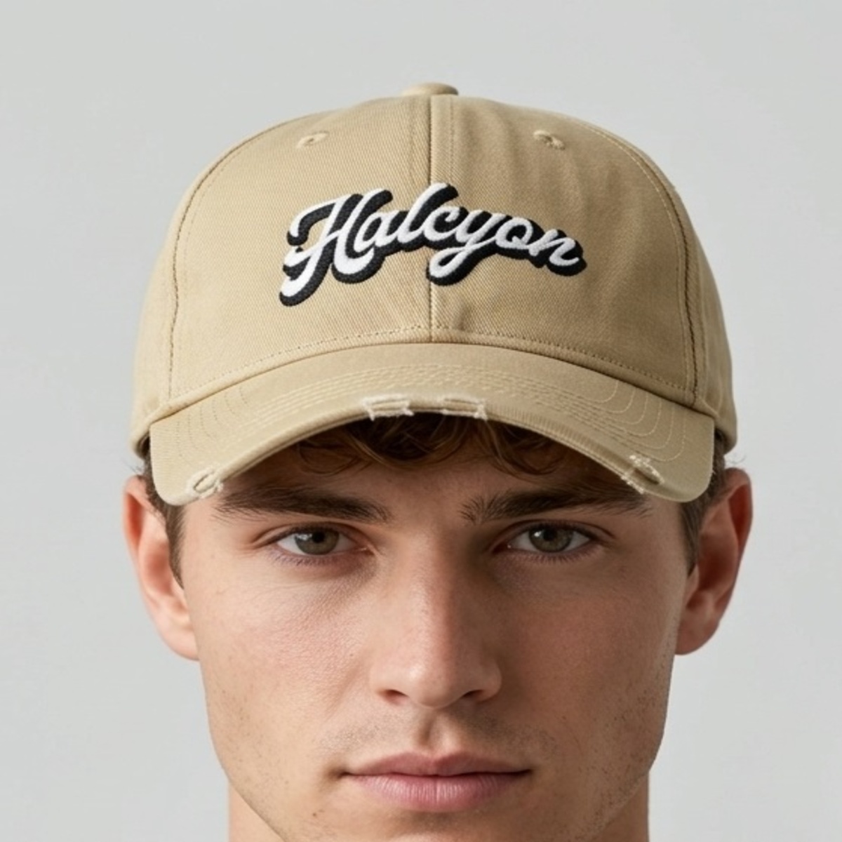 Mens Cap Beige