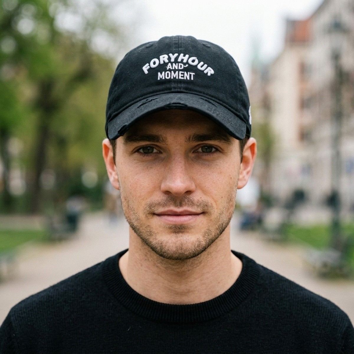 Men Cap Black