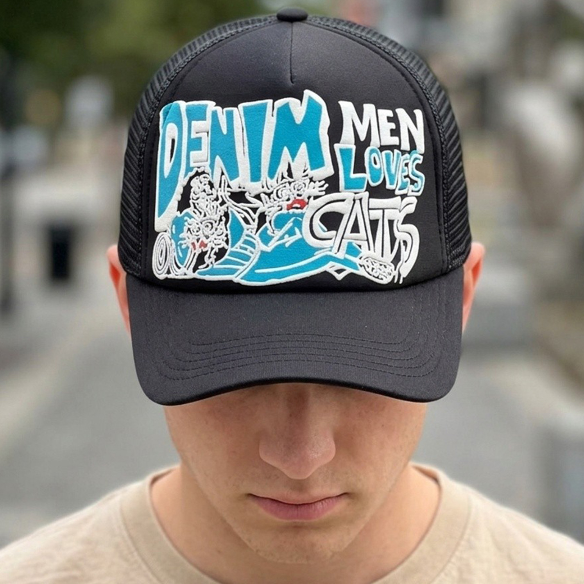 Mens Cap Casual Black Free Size
